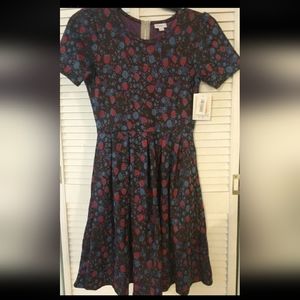 Lularoe Size M Amelia Dress BNWT winter theme